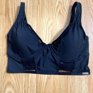 NWOT 36C Black Steve Madden Corset Bra